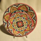 צלחות מלמין דגם מרוקו אדום